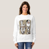 Weihnachts Sweatshirt! Buffalo Kariert Leopard Pr Sweatshirt (Vorne ganz)