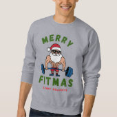 Weihnachts-Sweatshirt, Fitnessstudio, Sweater Sweatshirt (Vorderseite)
