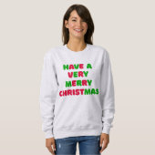 Weihnachts-Sweatshirt für Frauen Sweatshirt (Vorne ganz)