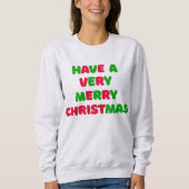Weihnachts-Sweatshirt für Frauen Sweatshirt (Vorderseite)