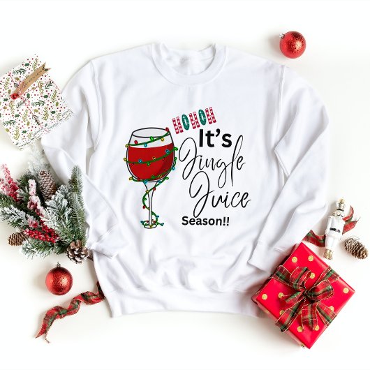 Weihnachts-Sweatshirt - Ho Ho Ho It's Jingle Juice Sweatshirt