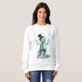 Weihnachts-Sweatshirt mit Snowman Sweatshirt (Vorne ganz)