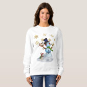 Weihnachts-Sweatshirt mit Snowman Sweatshirt (Vorne ganz)