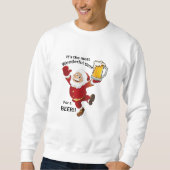 Weihnachts-Sweatshirt - TIme für ein Bier Sweatshirt (Vorderseite)