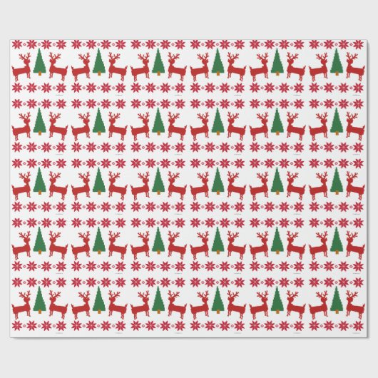 Weihnachts-Sweatstil Geschenkpapier (Flach)