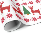 Weihnachts-Sweatstil Geschenkpapier (Rolleneckpunkt)
