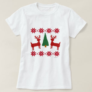 Weihnachts-Sweatstil T-Shirt