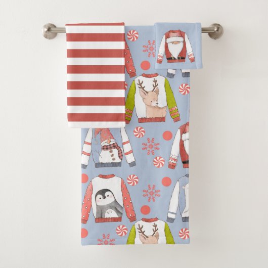 Weihnachts-Sweattuch Badhandtuch Set (Insitu)