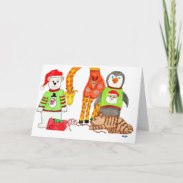 Weihnachts-Sweatwettbewerb Feiertagskarte