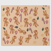 Weihnachts Sweet Holidays Wrapping Paper Geschenkpapier (Flach)