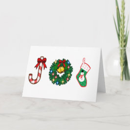 Weihnachts Sweet Stick Wreath Snowman Sock Xmas Jo Feiertagskarte