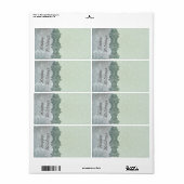 Weihnachts-Swirt-Adressetiketten - (Vorne)