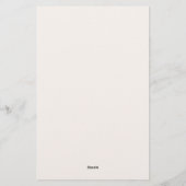 Weihnachts-Symbol-Muster Briefpapier (Rückseite)