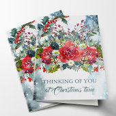 Weihnachts-Sympathiekarte - Umsichtige Gedanken Feiertagskarte