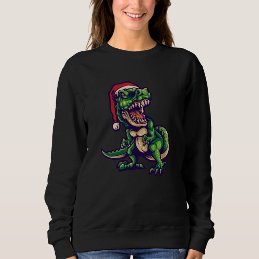 Weihnachts T-rex Dinosaur | Dinosaurier-Design Sweatshirt (Vorderseite)
