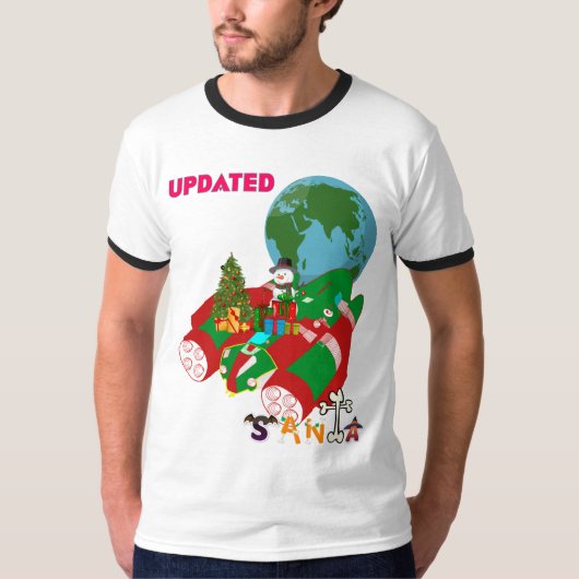 "Weihnachts T - Shirt Design: 'Aktualisierter Weih (Vorderseite)