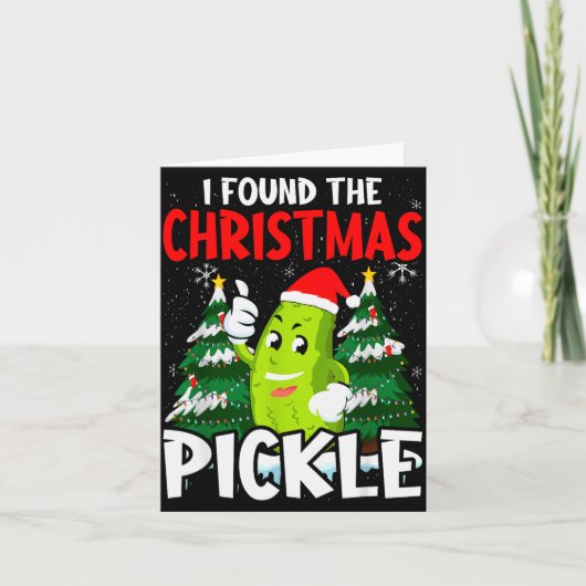 Weihnachts-T-Shirt-Fan Geschenk Co. Ich fand das W Karte (Vorderseite)