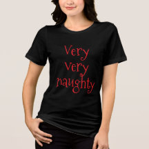 Weihnachts-T-Shirt für Damen - Unartig & Artig