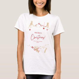 Weihnachts-T-Shirt für Frauen | Festliche Festtags T-Shirt