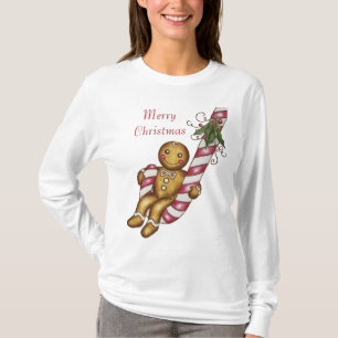 Weihnachts-T - Shirt Gingerbread Frohe Weihnachten