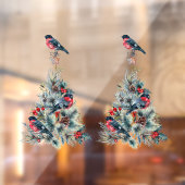 Weihnachts-T-Shirt mit Red Robin Fensteraufkleber (Blatt 2)