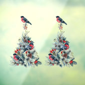 Weihnachts-T-Shirt mit Red Robin Fensteraufkleber (Blatt 3)