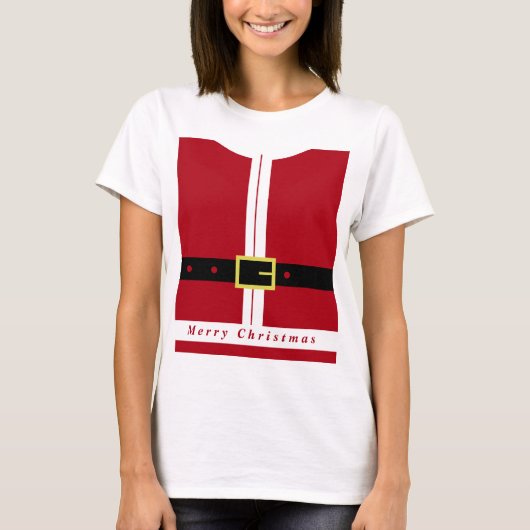Weihnachts-T - Shirt Santa Claus Belt (Vorderseite)