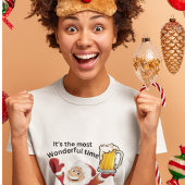 Weihnachts-T - Shirt - TIme für ein Bier