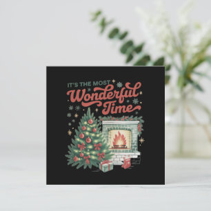 Weihnachts-T-Shirts Die wunderbarste Zeit Vintage  Einladung