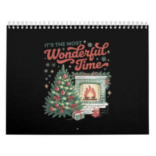 Weihnachts-T-Shirts Die wunderbarste Zeit Vintage  Kalender
