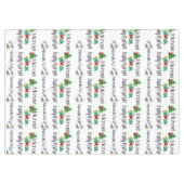 Weihnachts-Tablett, Weihnachten kommt in Ihrer Sta Tischdecke (Vorderseite (Horizontal))