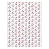 Weihnachts-Tabletts Gnome mit Fahrrad und Geschenk Tischdecke (Vorderseite)