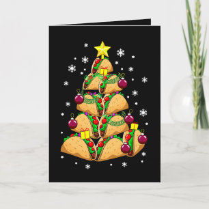 Weihnachts-Taco-Baumschmuck Schnee Urlaub Xmas Karte