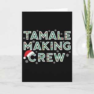 Weihnachts-Tamale-Herstellungs-Crew Mexikanisches Karte