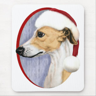 Weihnachts-Tan & White Weihnachtsmann Mousepad