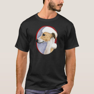 Weihnachts-Tan & White Weihnachtsmann T-Shirt
