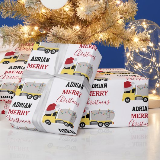 Weihnachts-Tanker LKW Geschenkpapier (Feiertage)