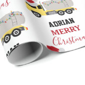 Weihnachts-Tanker LKW Geschenkpapier (Rolleneckpunkt)