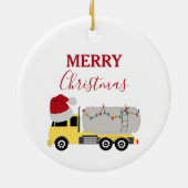 Weihnachts-Tanker LKW Keramik Ornament (Hinten)