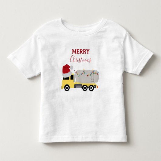 Weihnachts-Tanker LKW Kleinkind T-shirt (Vorderseite)