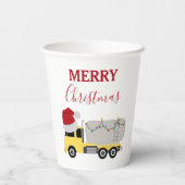 Weihnachts-Tanker LKW Pappbecher (Rückseite)