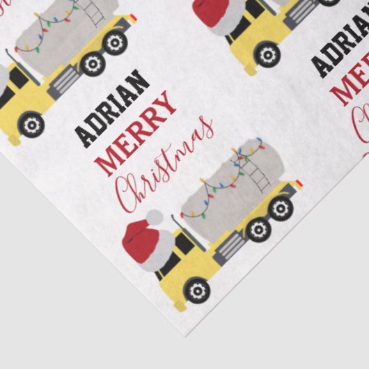 Weihnachts-Tanker LKW Seidenpapier (Ausschnitt)