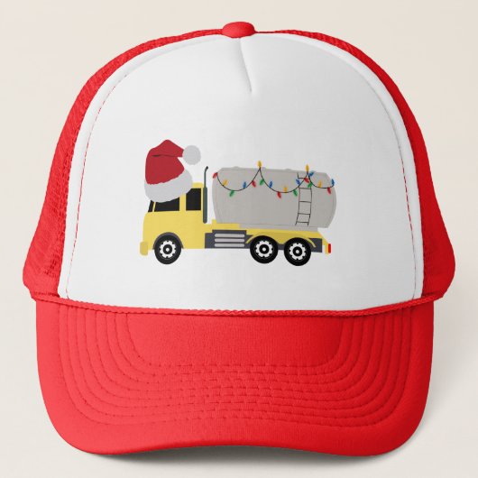 Weihnachts-Tanker LKW Truckerkappe (Vorderseite)