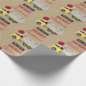 Weihnachts-Tanker LKWs Kraft Geschenkpapier (Ecke)