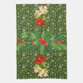 Weihnachts-Tanz Baby Angels auf Schneeflocken Geschirrtuch (Vertikal)