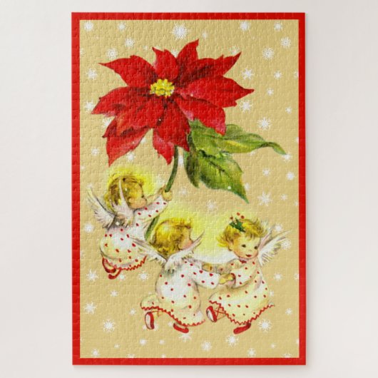Weihnachts-Tanz Baby Angels Kissen Puzzle (Vertikal)