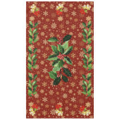 Weihnachts-Tanz Baby Angels Rot und Schneeflocken Tischdecke (Vorderseite)