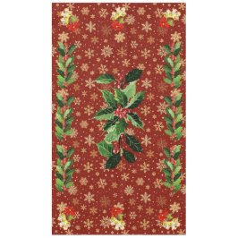 Weihnachts-Tanz Baby Angels Rot und Schneeflocken Tischdecke