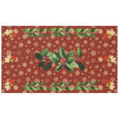 Weihnachts-Tanz Baby Angels Rot und Schneeflocken Tischdecke (Vorderseite (Horizontal))