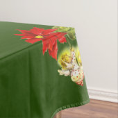 Weihnachts-Tanz-Engel auf Grün Tischdecke (Beispiel)